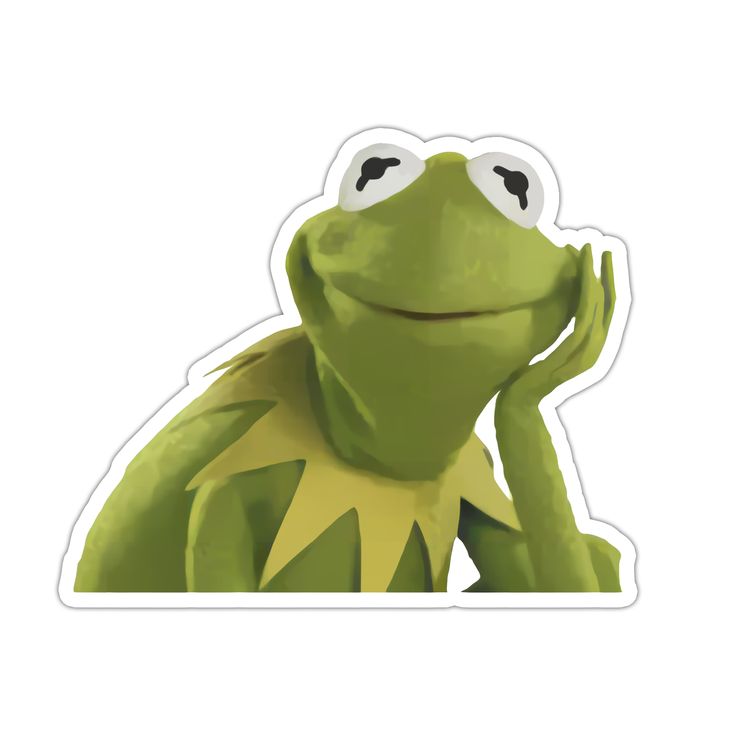 Unimpressed Kermit The Frog Die Cut Sticker (4916)