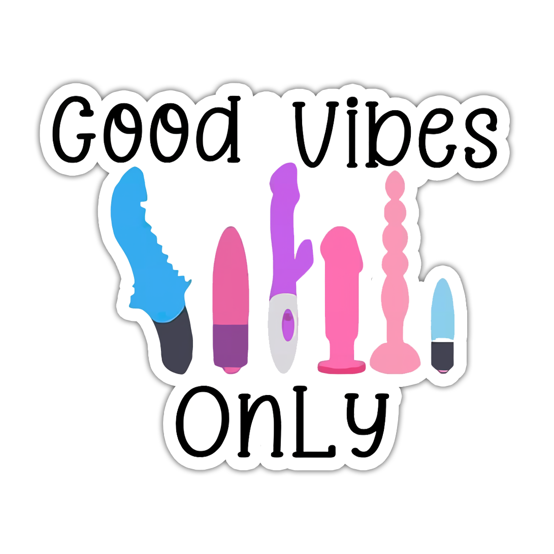 Good Vibes Only Die Cut-plakker (4918)