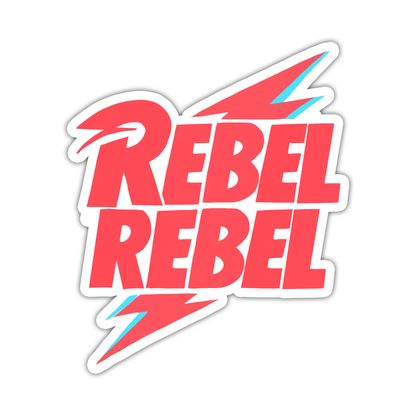 David Bowie Rebel Rebel Die Cut Sticker (4927)