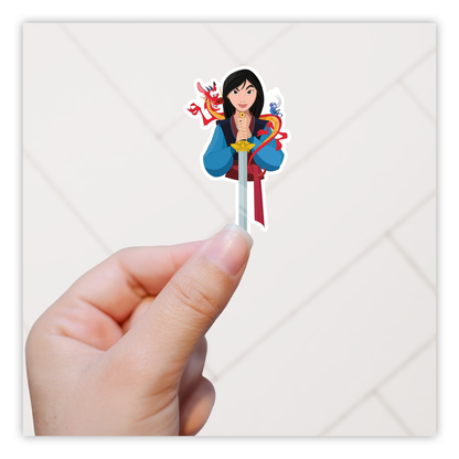 Disney Princess Mulan & Mushu Die Cut Sticker (4928)