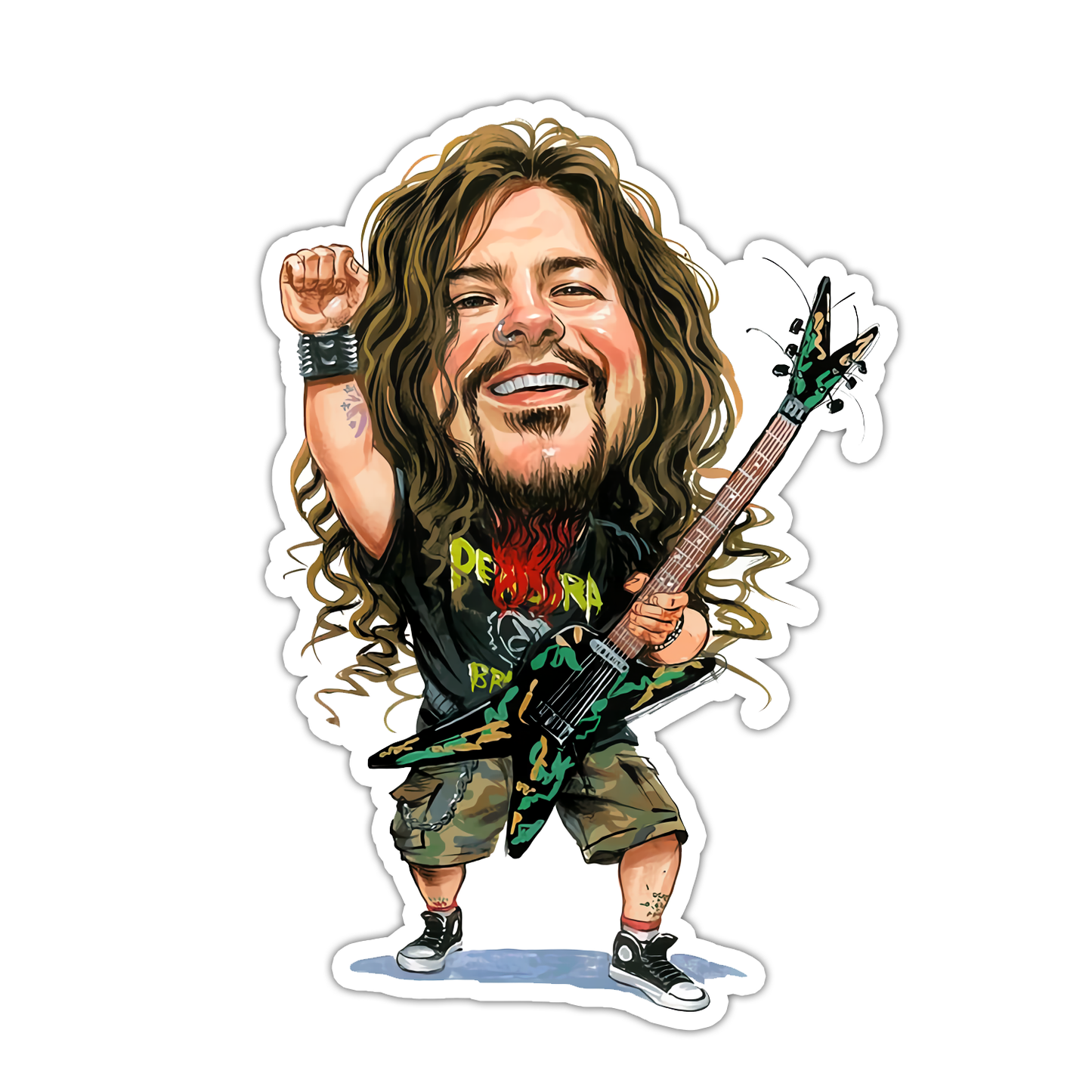 Pantera Dimebag Darrell Die Cut Sticker (4935)