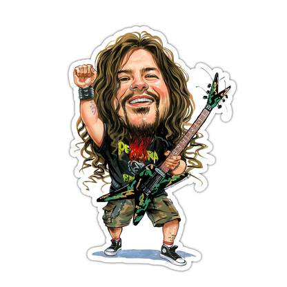 Pantera Dimebag Darrell Die Cut Sticker (4935)