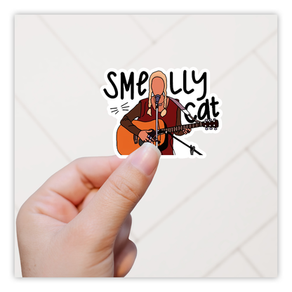 Friends Phoebe Smelly Cat Die Cut Sticker (4936)