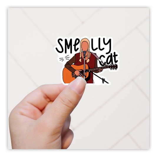 Friends Phoebe Smelly Cat Die Cut Sticker (4936)