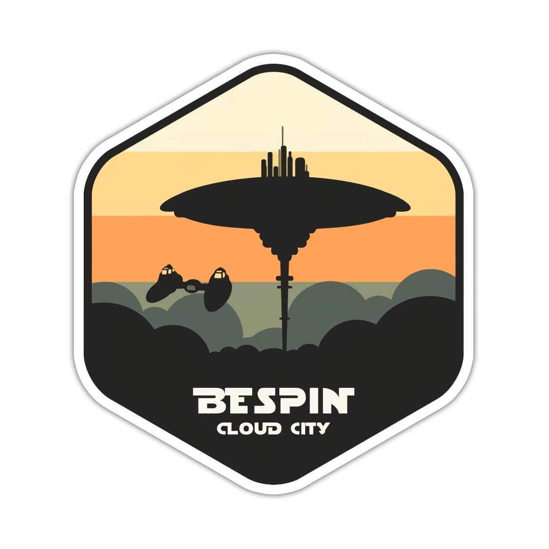 Star Wars Bespin Planet Patch Die Cut Sticker (4941)