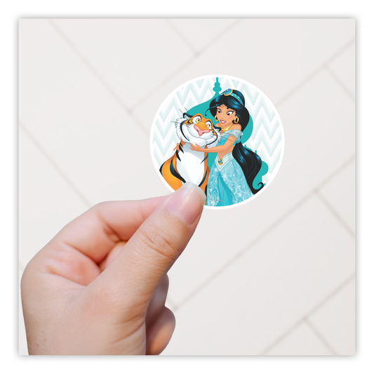 Disney Princess Jasmine Rajah Aladdin Die Cut Sticker (4950)