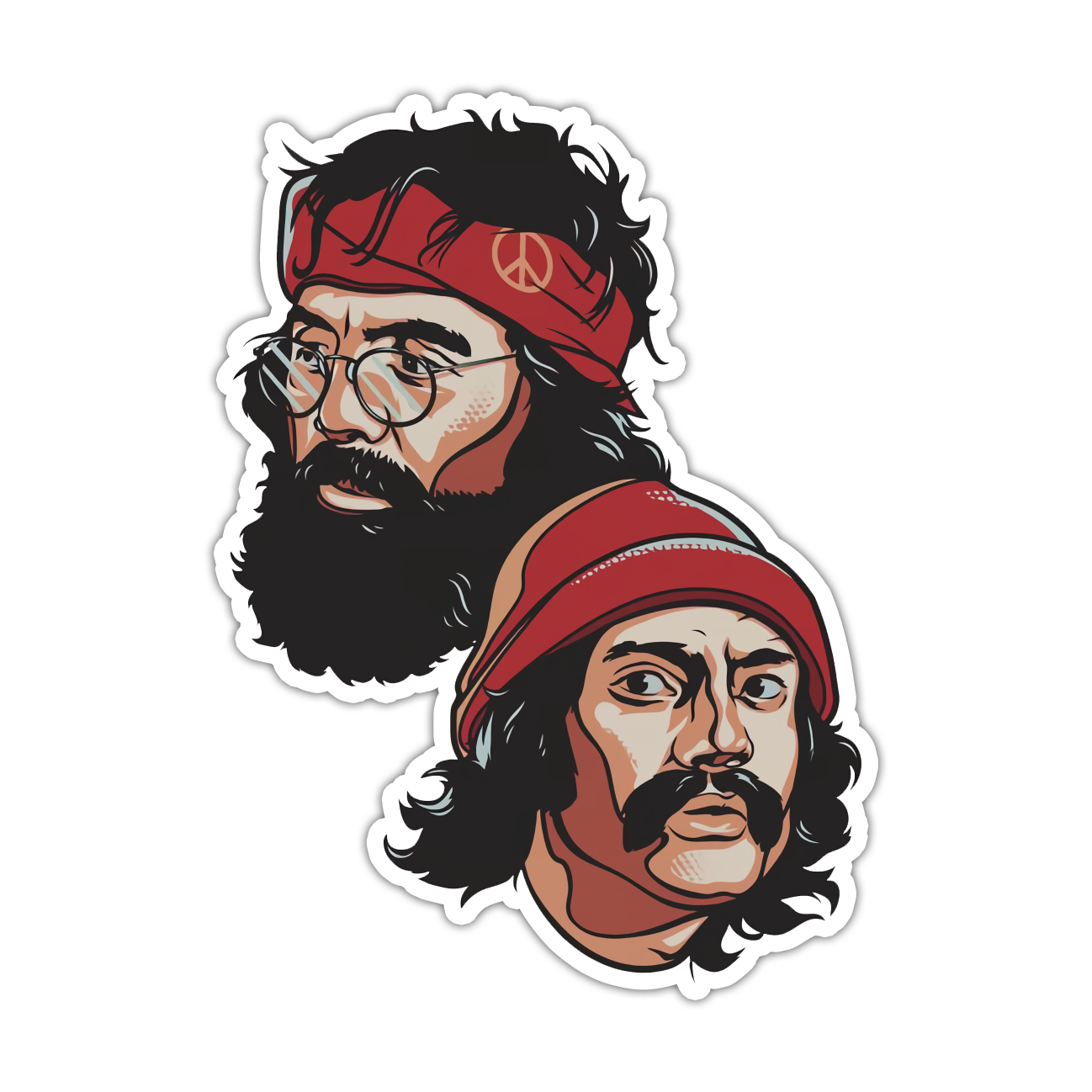 Cheech and Chong Die Cut Sticker (4951)