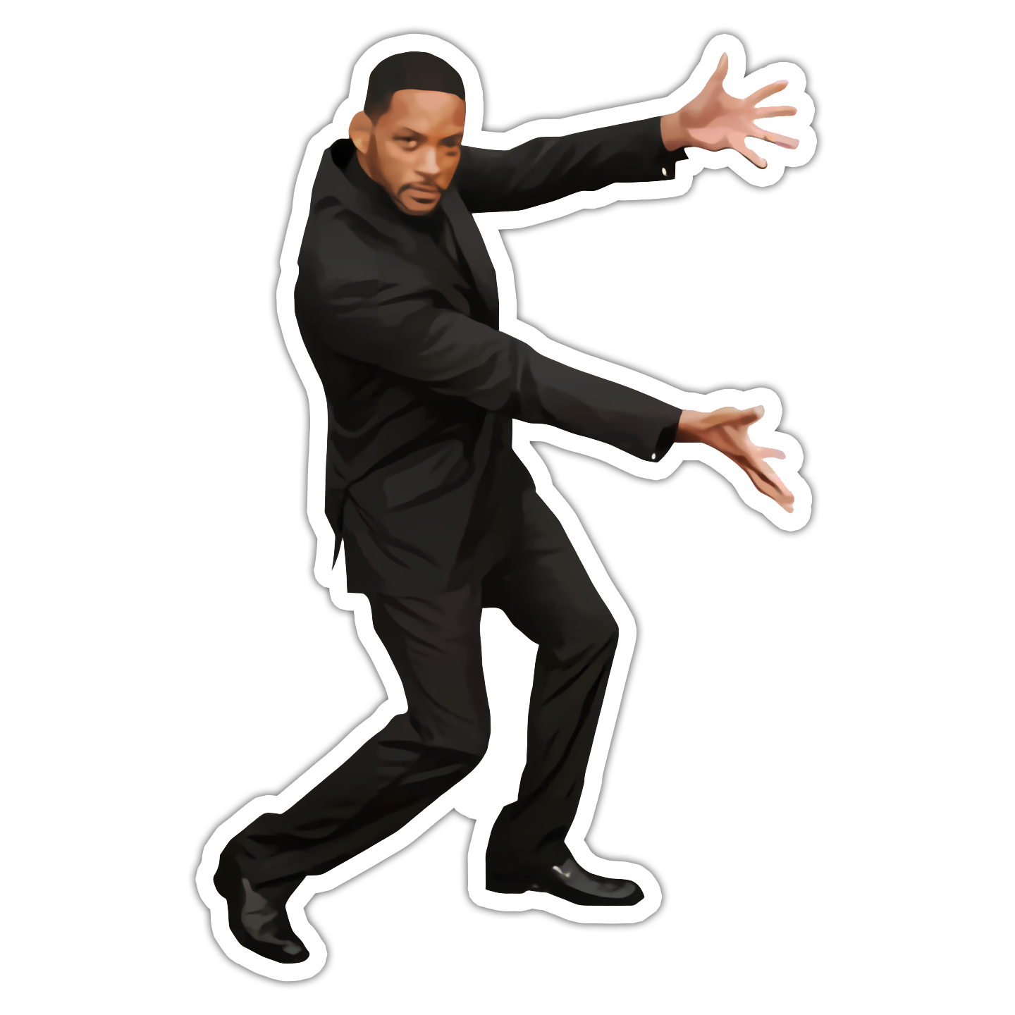 Will Smith Look At This Meme Die Cut Sticker (4952)