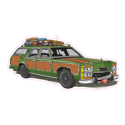 National Lampoon's Vacation Family Truckster Die Cut Sticker (496)