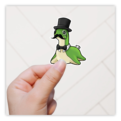 Dapper Nessy Lock Ness Monster Die Cut Sticker (4962)