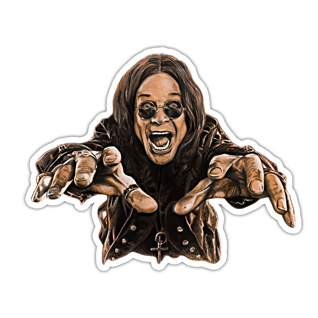 Ozzy Osbourne Die Cut Sticker (4964)