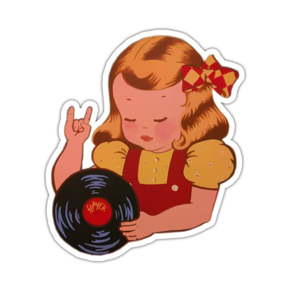 Vintage Girl Slayer Die Cut Sticker (4969)