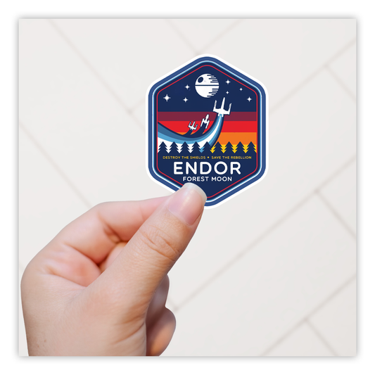 Star Wars Endor Planet Patch Die Cut Sticker (4974)