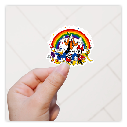 Mickey and Pals Primêre Kleur Rainbow Die Cut Sticker (4976)