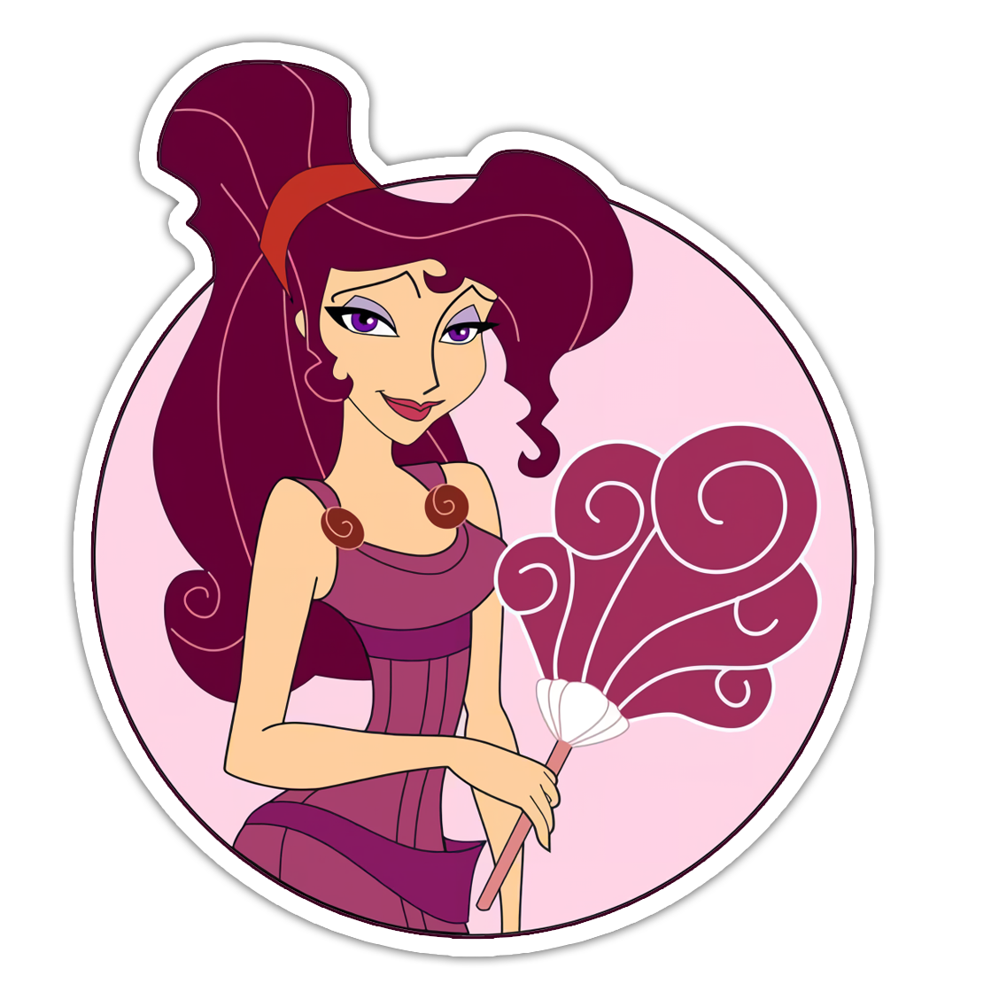 Disney Princess Meg Hercules Die Cut Sticker (4980)