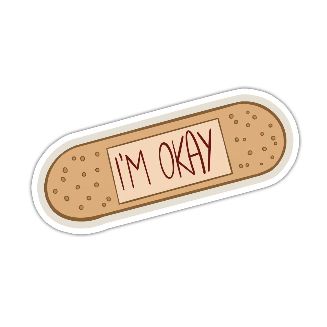 I'm OK Band-Aid Die Cut Sticker (4985)