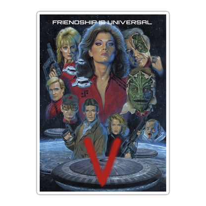 V Original TV Show Poster Die Cut Sticker (4991)