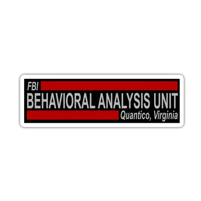 Criminal Minds The BAU Behavioral Analyses Unit Die Cut Sticker (4992)