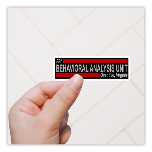 Criminal Minds The BAU Behavioral Analyses Unit Die Cut Sticker (4992)