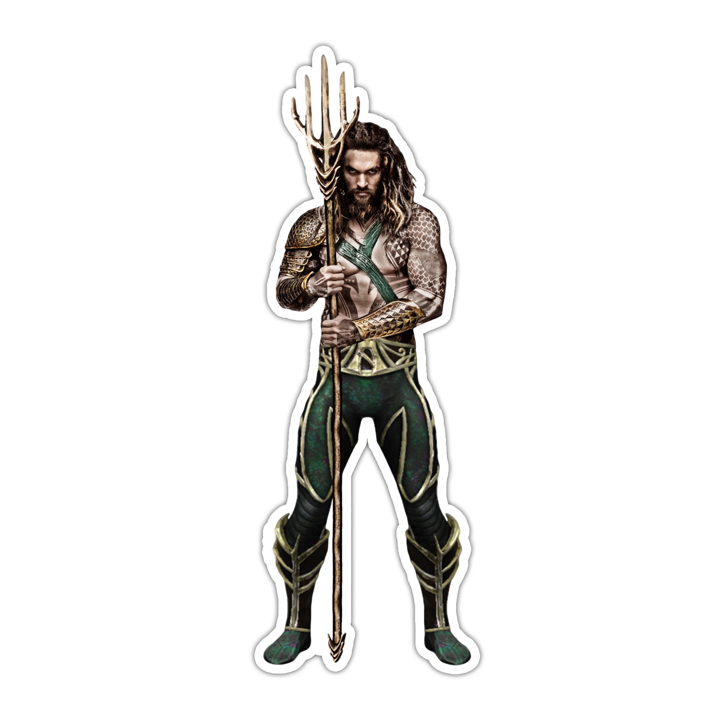 Aquaman Jason Momoma Die Cut Sticker (4995)