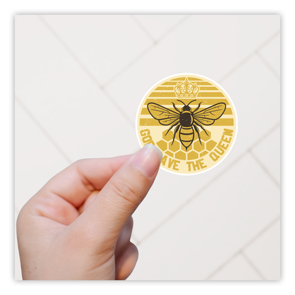 God Save The Queen Bee Die Cut Sticker (49)