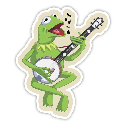 The Muppets Kermit The Frog Banjo Die Cut Sticker (500)