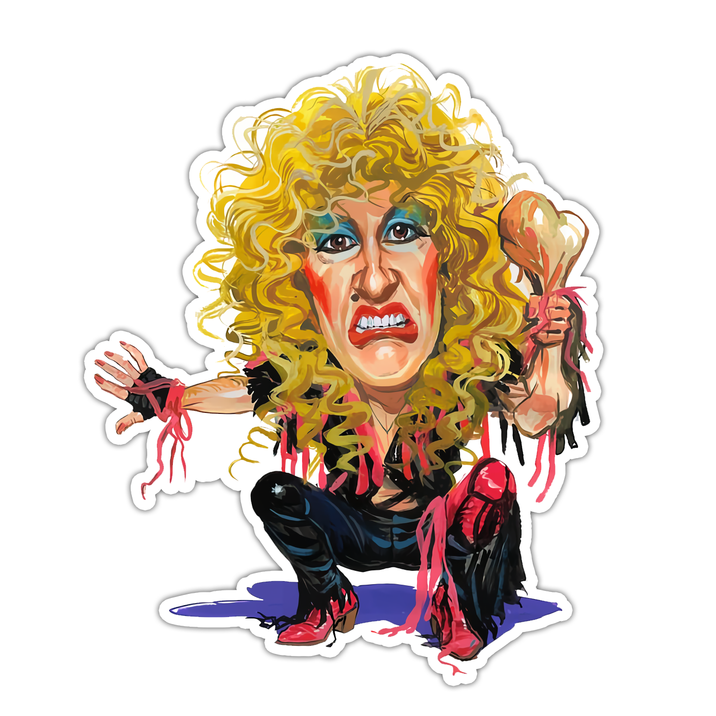 Dee Snider Twisted Sister Die Cut Sticker (5001)