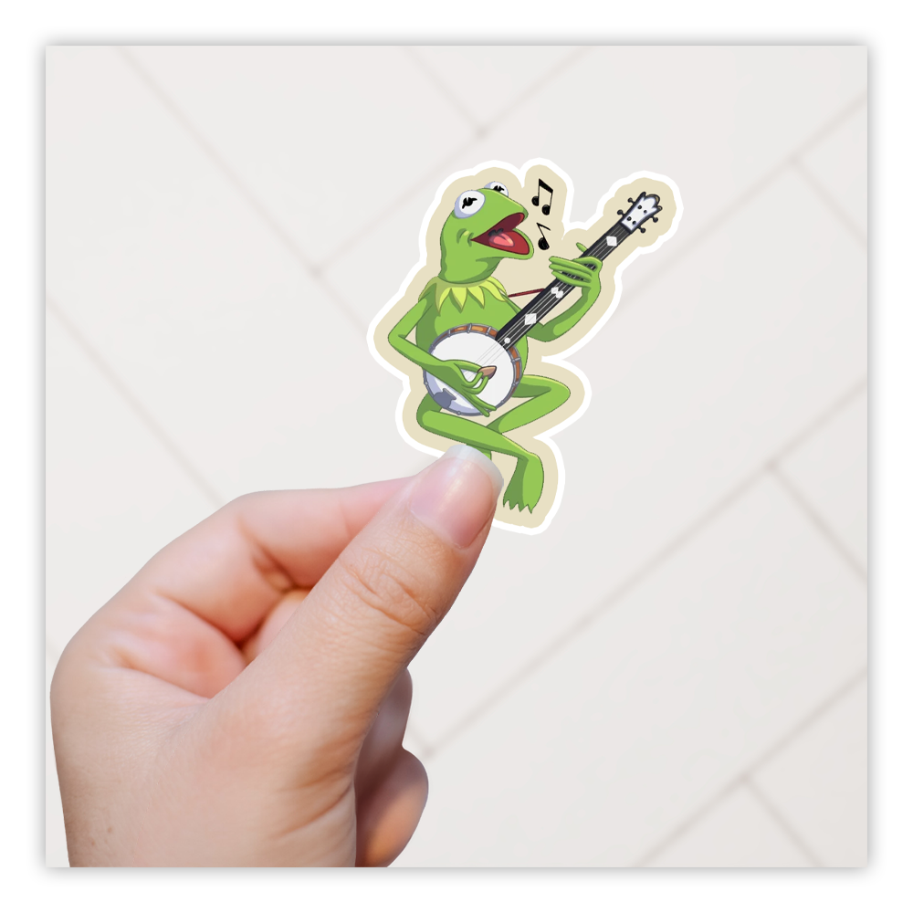 The Muppets Kermit The Frog Banjo Die Cut Sticker (500)