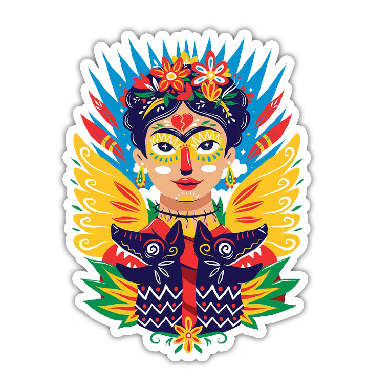 Frida Kahlo Die Cut Sticker (5019)