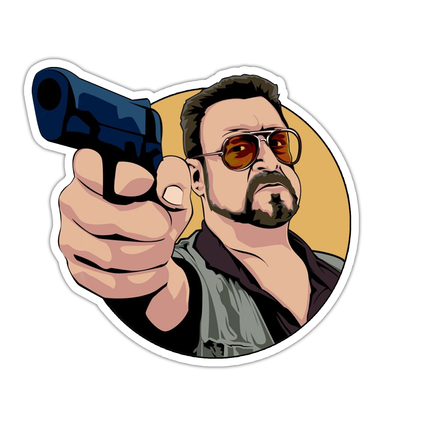 The Big Lebowski Walter Die Cut-plakker (5020)