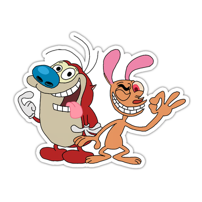 Ren & Stimpy Die Cut Sticker (5028)