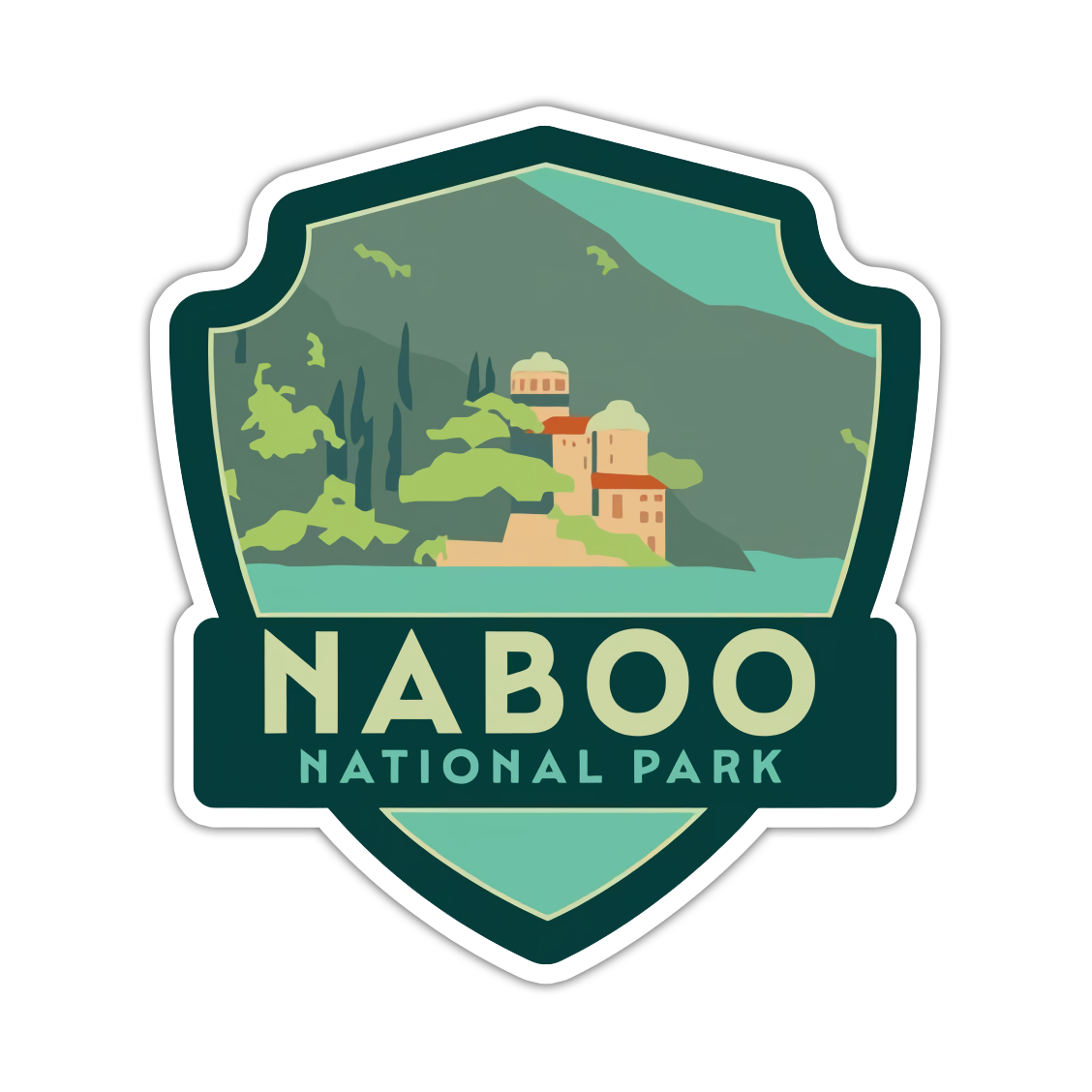 Star Wars Naboo Planet Patch Die Cut Sticker (5035)