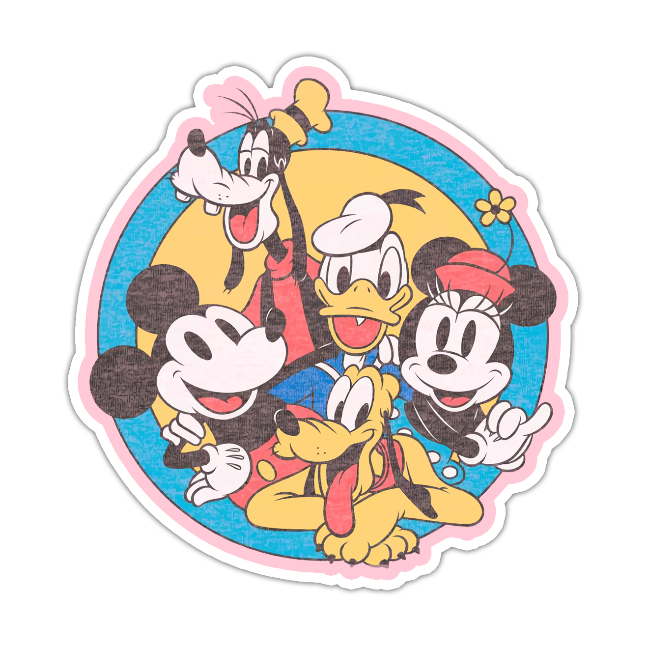 Mickey and Pals Fab 5 Die Cut Sticker (5041)