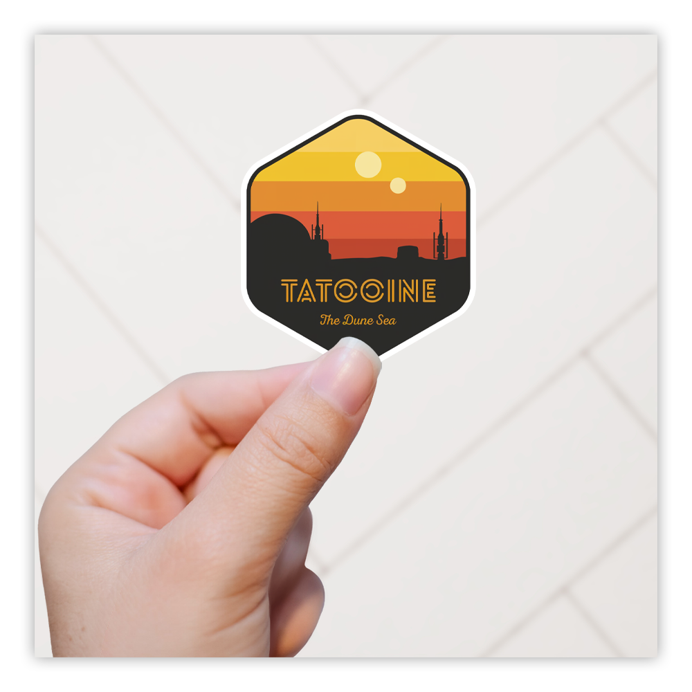 Star Wars Tatooine Planet Patch Die Cut Sticker (5043)