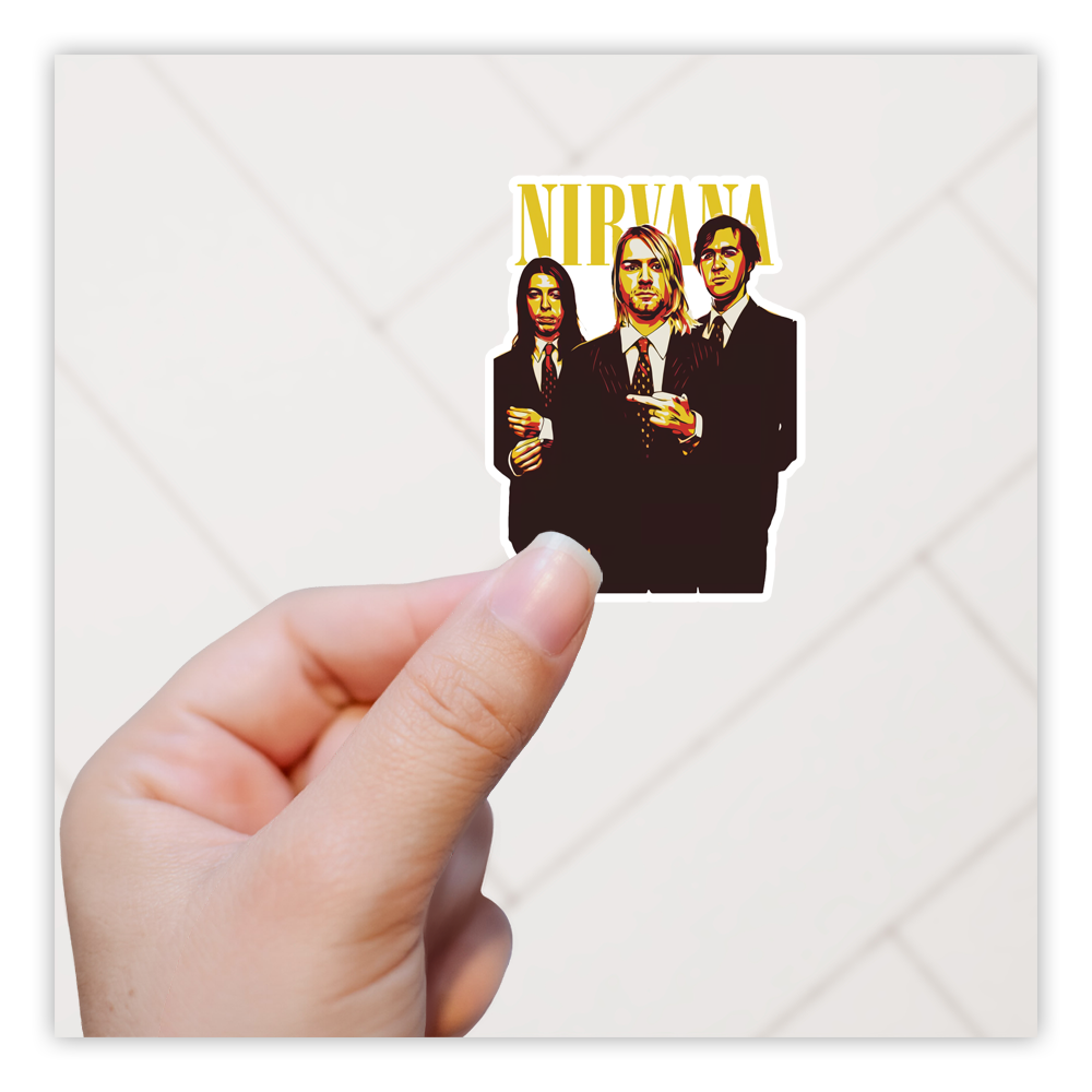 Nirvana In Suits Die Cut Sticker (5044)