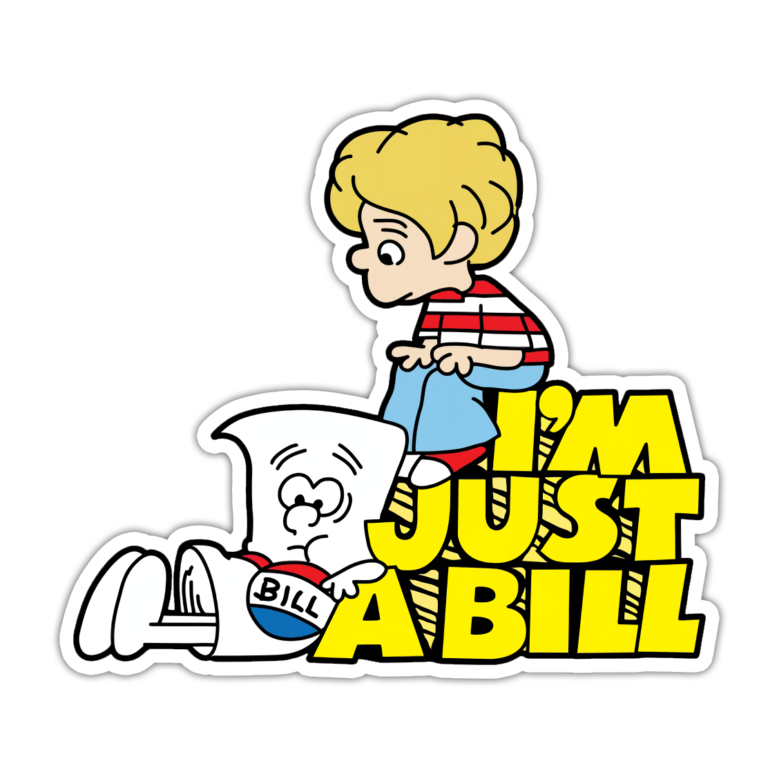 Schoolhouse Rock I'm Just A Bill Die Cut-plakker (5045)