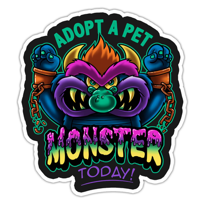 Adopt A Pet Monster Die Cut Sticker (5052)