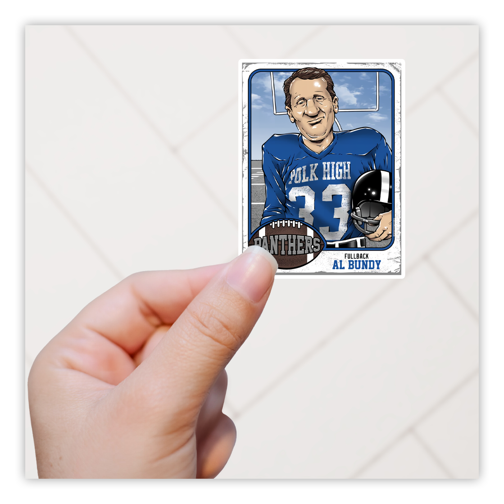 Al Bundy Married With Children Football Card Die Cut Sticker (5053)