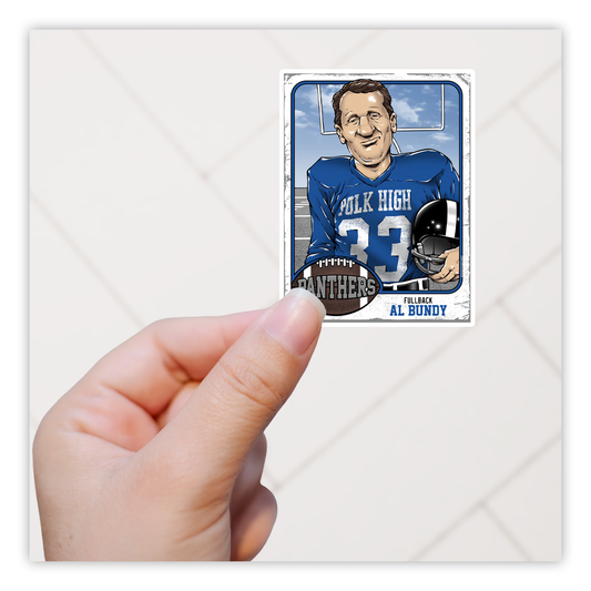 Al Bundy Married With Children Football Card Die Cut Sticker (5053)