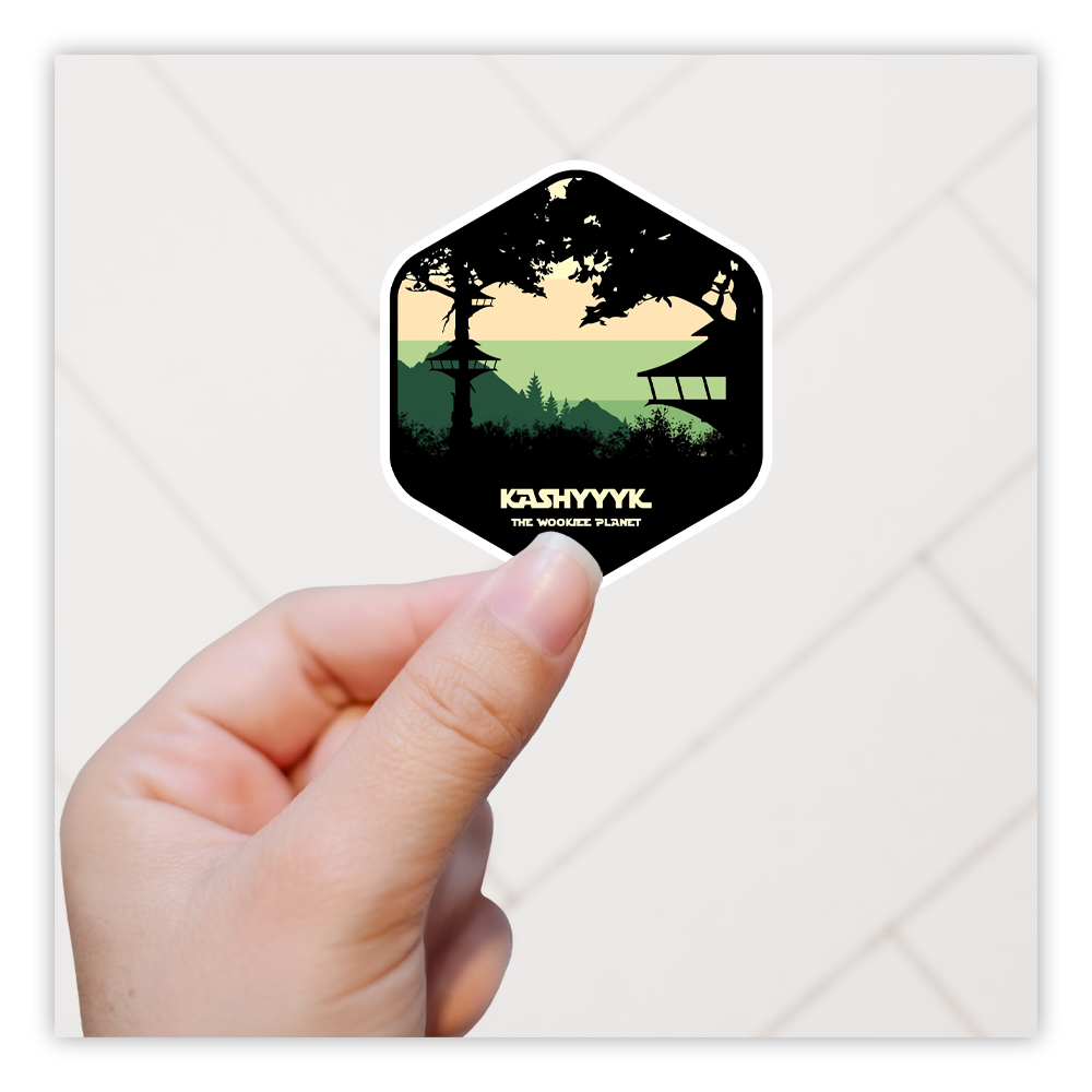 Star Wars Kashyyyk Planet Patch Die Cut Sticker (5055)