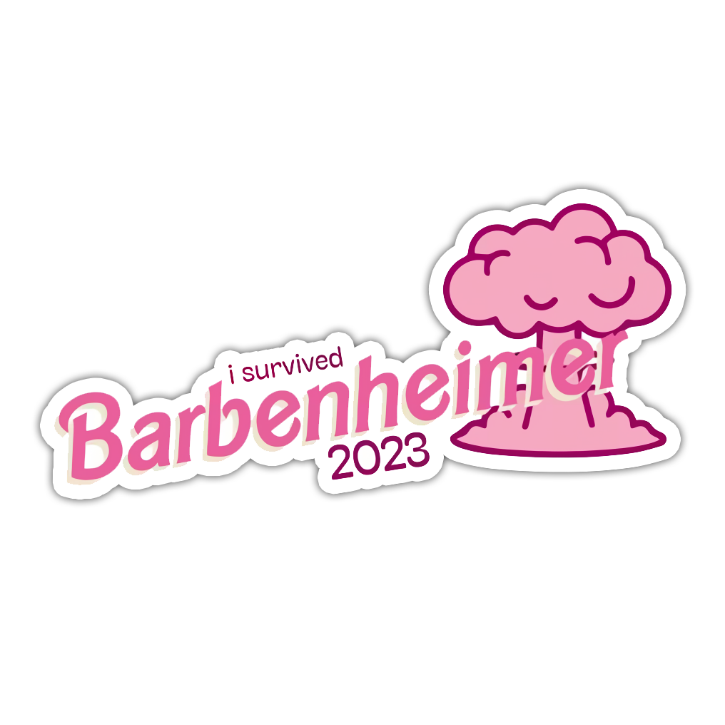 I Survived Barbenheimer 2023 Die Cut Sticker (5058)