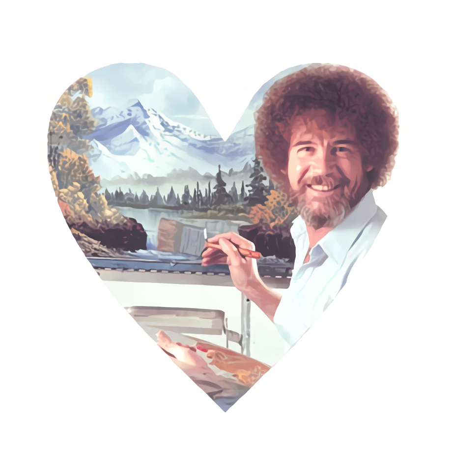 Bob Ross Die Cut Sticker (5060)