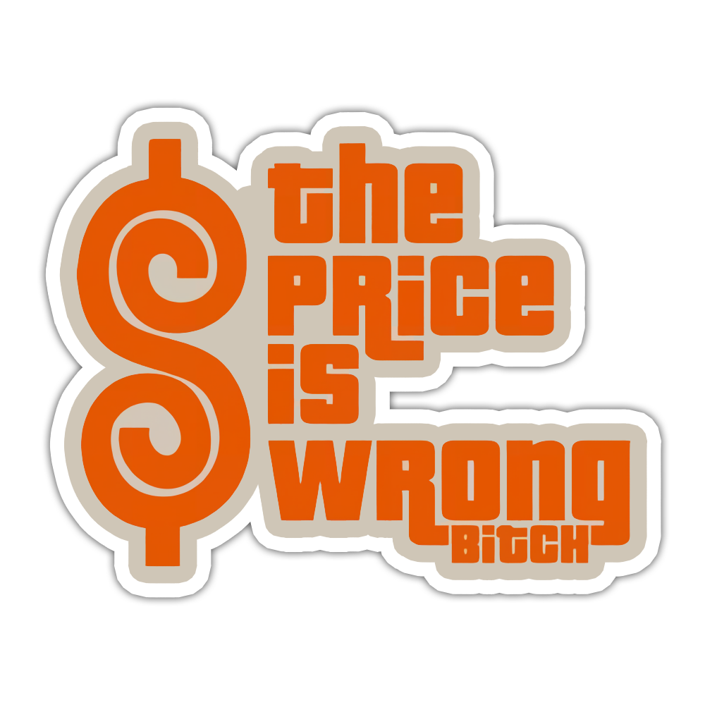 Happy Gilmore The Price Is Wrong Die Cut Sticker (5067)