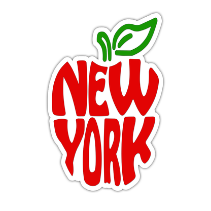 New York The Big Apple Die Cut Sticker (5082)