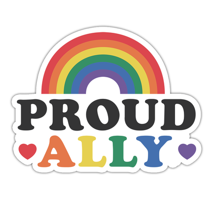 Proud Ally Pride Rainbow Die Cut Sticker (5088)