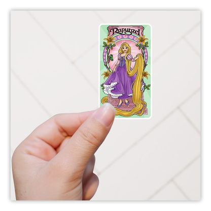 Disney Princess Art Nouveau Rapunzel Tangled Die Cut Sticker (5092)