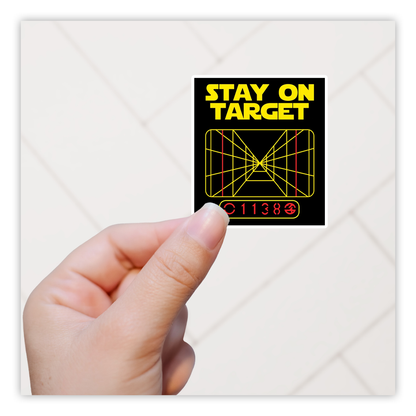 Star Wars Stay On Target Die Cut Sticker (5098)