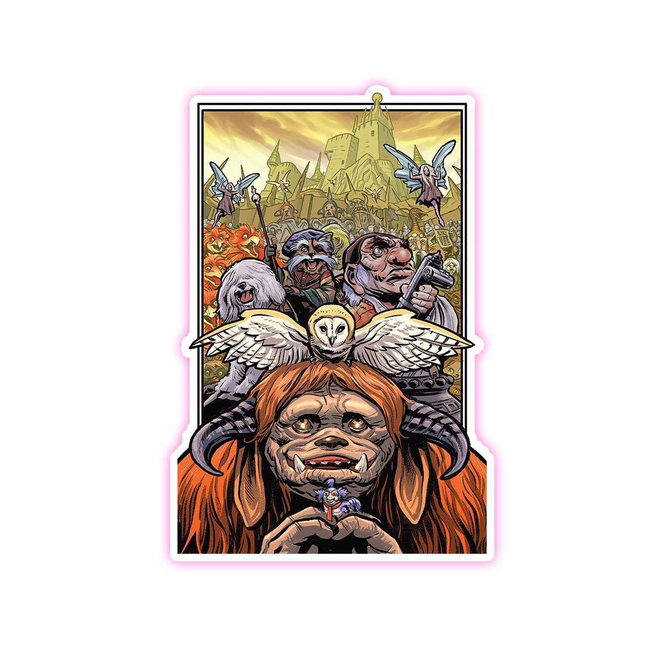 Jim Henson's Labyrinth Ludo Worm Hoggle Sir Didymus Die Cut Sticker (510)