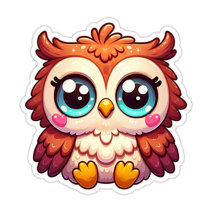 Brown Owl Die Cut Sticker (5145)