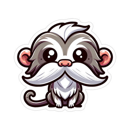 Emperor Tamarin Die Cut Sticker (5150)